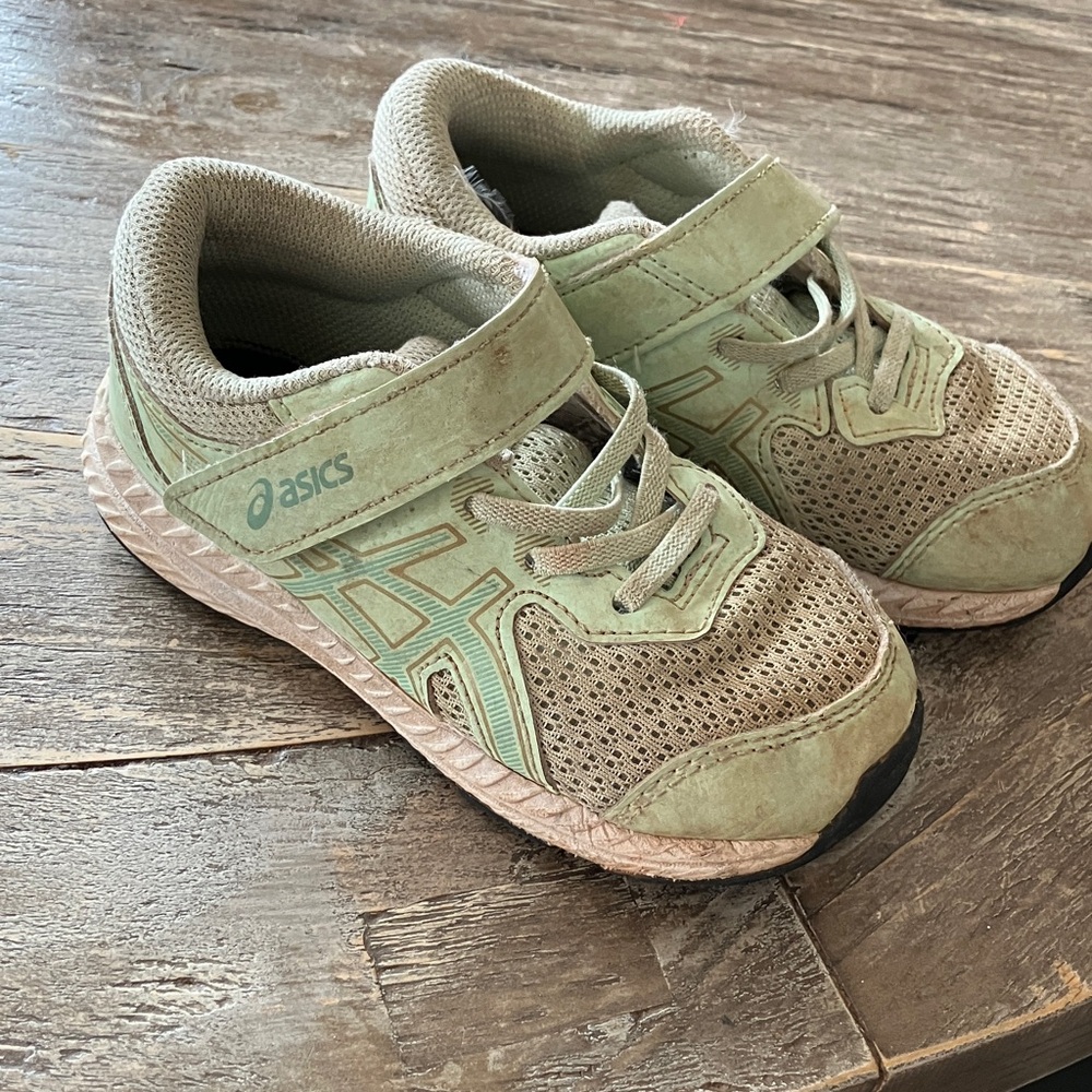 ASICS Kids' Olive Green Sneakers